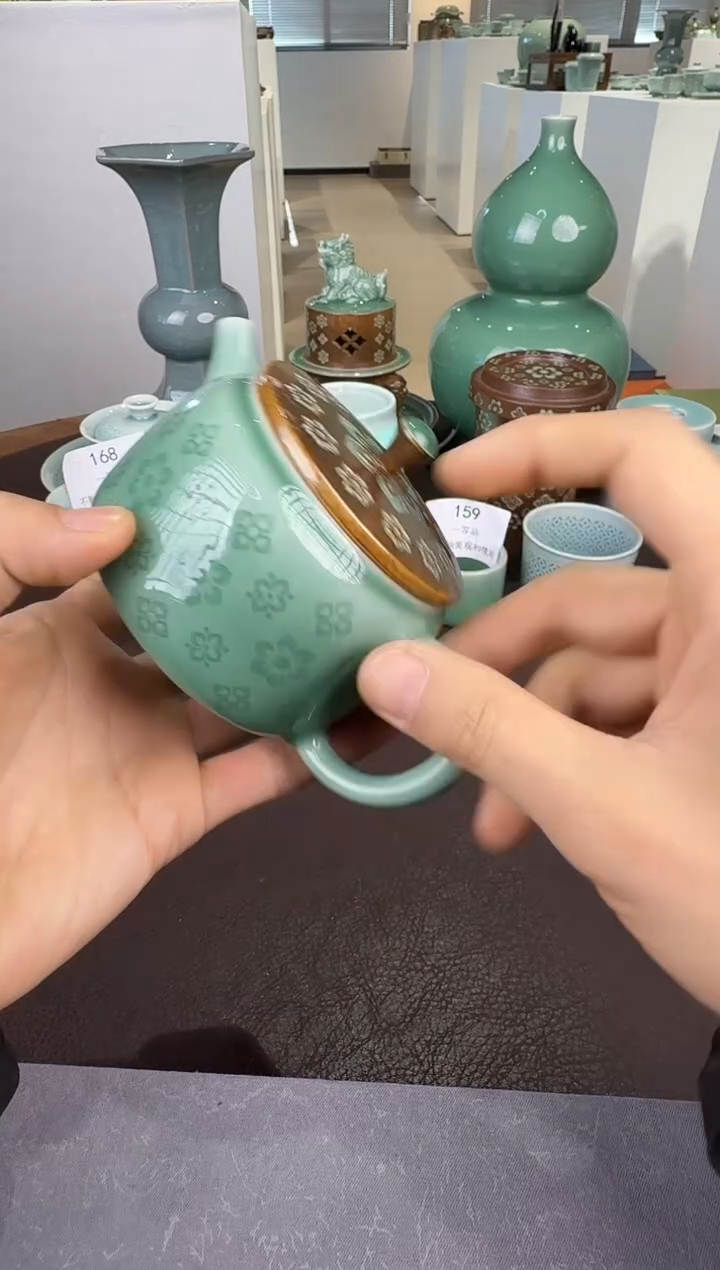 青瓷手工茶器包邮
