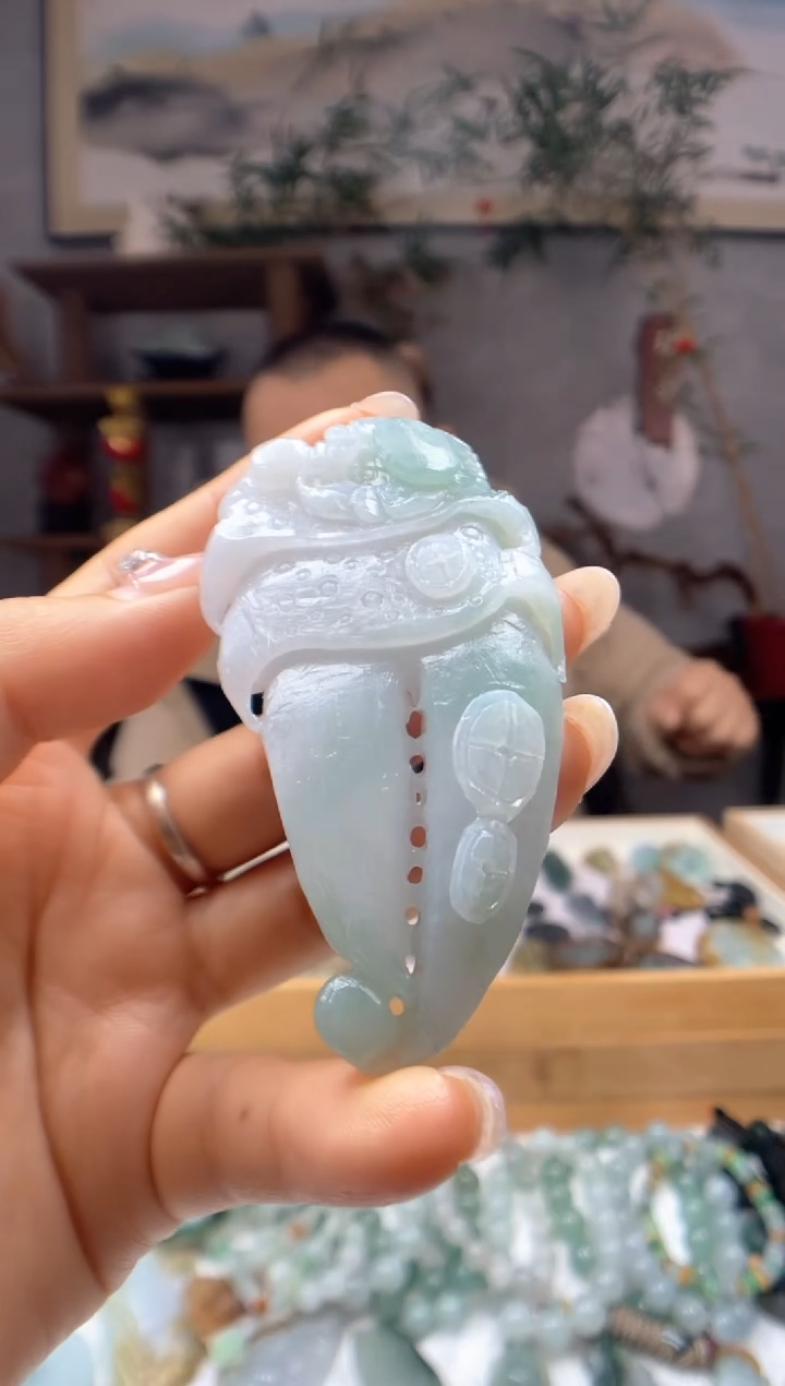 【闪购商品】定制翡翠未镶嵌蟹脚