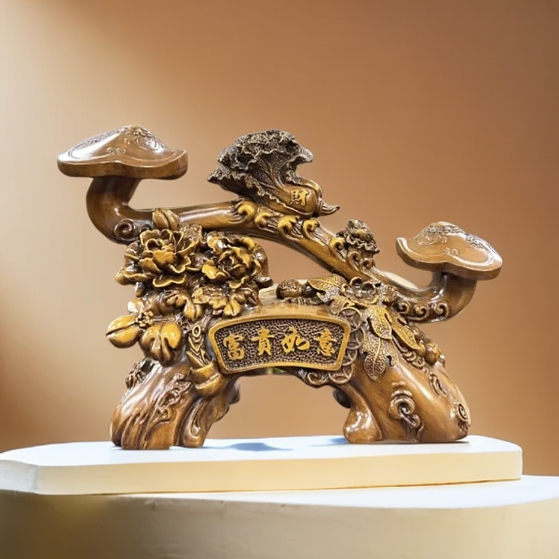 富贵如意家居摆件玄关电视柜酒柜创意装饰摆件长约34高约26摆设