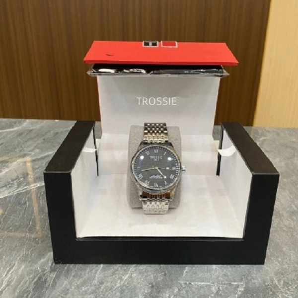 【专柜正品】全新 1853系列银壳黑带男士高级腕表时尚-1853