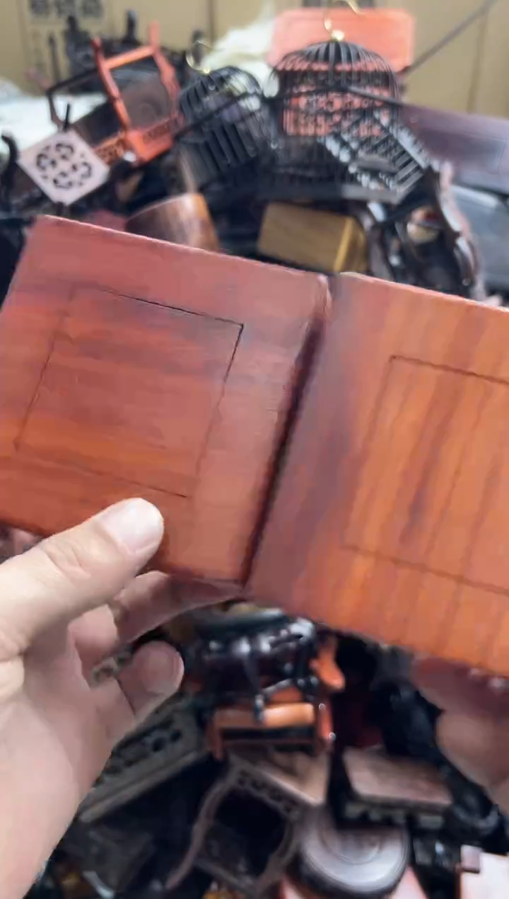 【闪购商品】木401瑕疵底座花架摆件处理2个