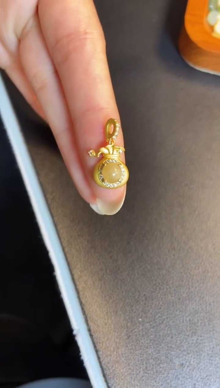 吊坠(不含链)银S925镶嵌翡翠1