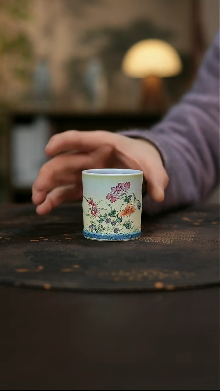 景德镇陶瓷杯碗柴烧多人