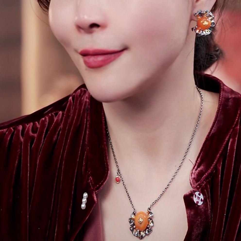 合金吊坠 某密某某蜡饰品耳饰吊坠套装S25P236222