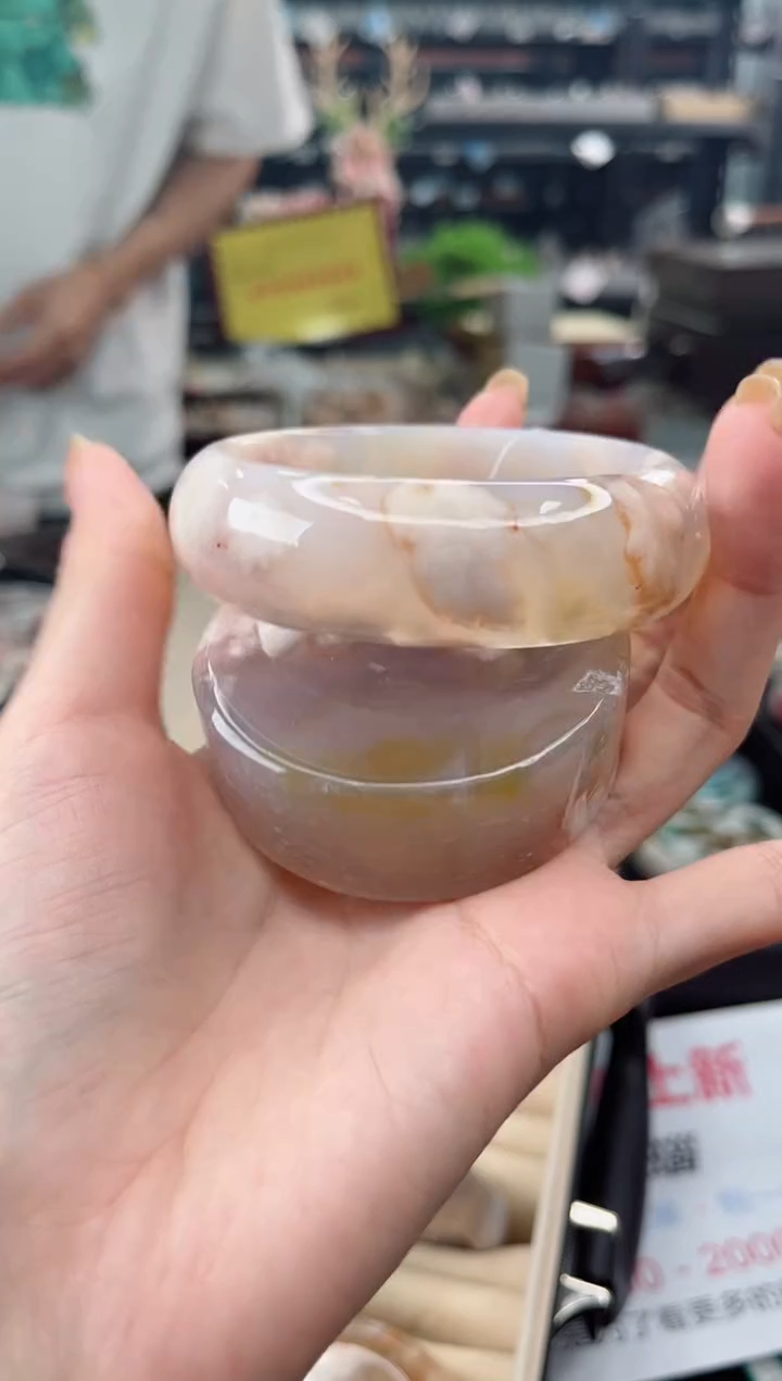 【闪购商品】石英质玉手镯未镶嵌60圈口（赠品镯心）3541580