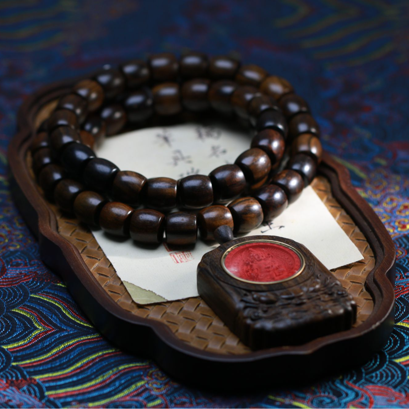 【曹总文玩】沉香木串（多样性发其一)CX169