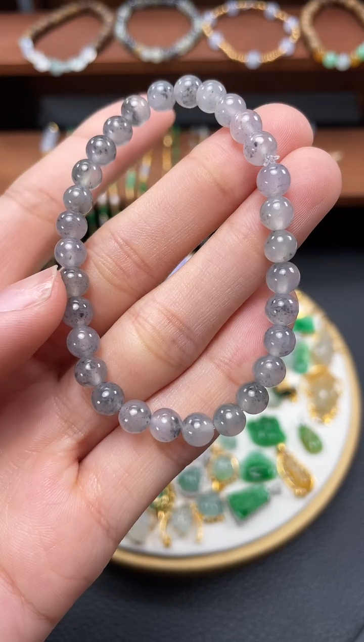 【闪购商品】翡翠套链未镶嵌一个   JK109