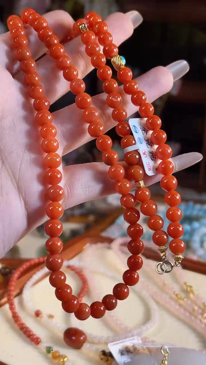 【闪购商品】南红玛瑙项链银S925镶嵌多样性发货其一