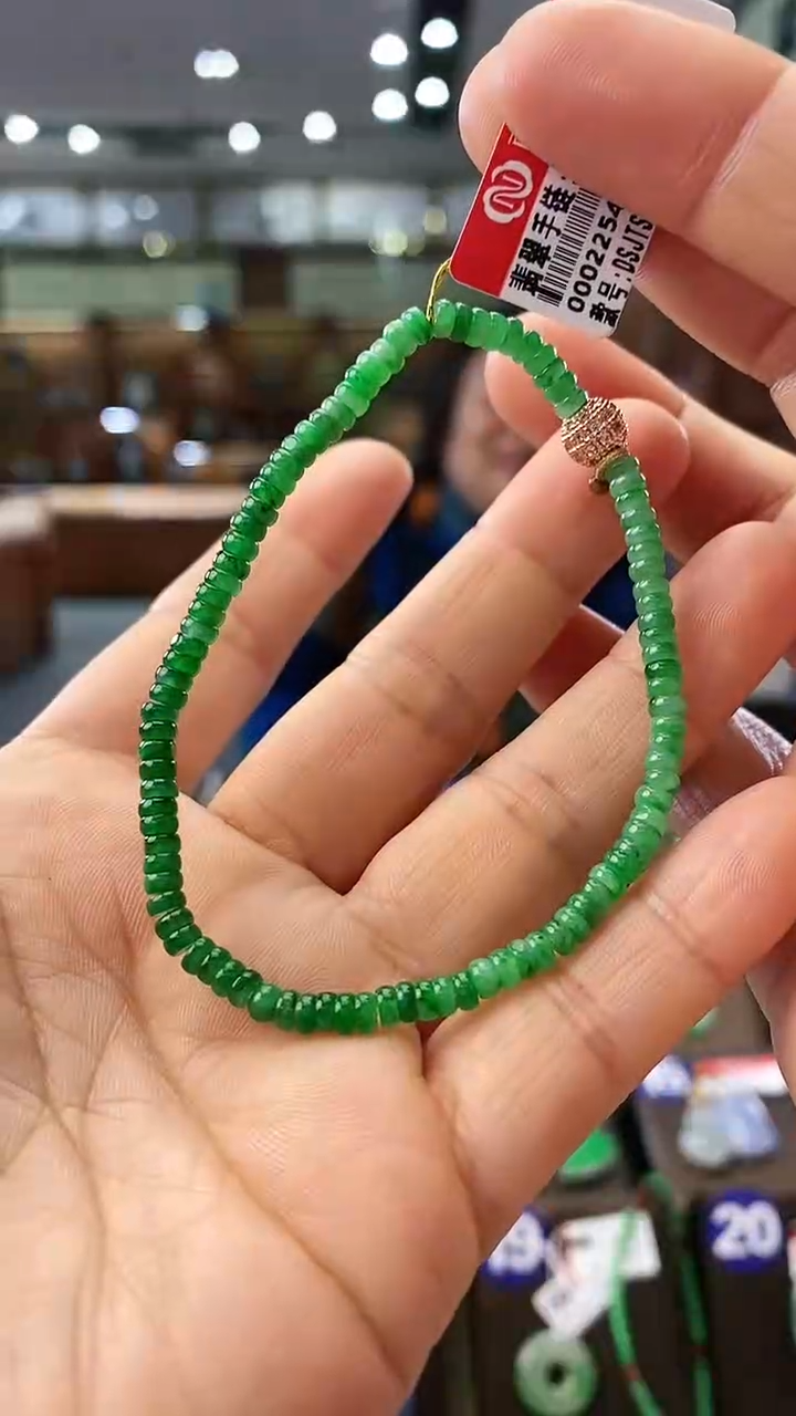 【闪购商品】翡翠手串未镶嵌3.5mm算盘珠手串