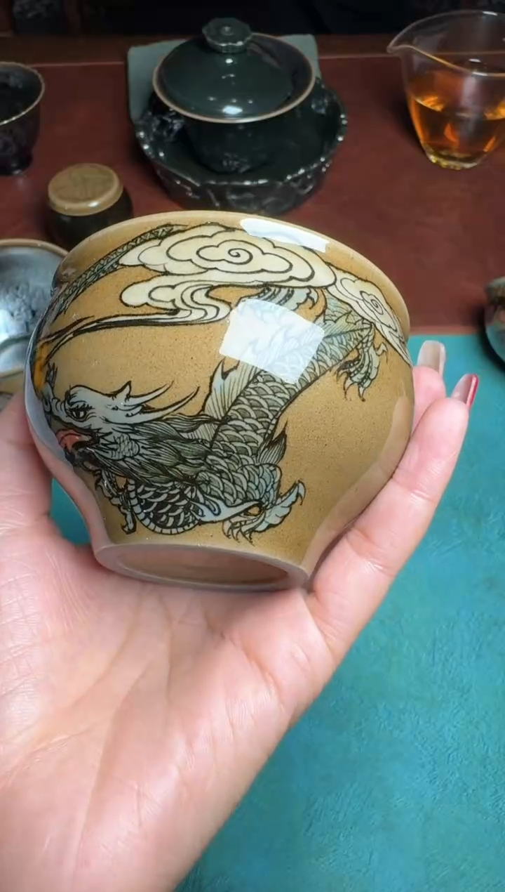 【闪购商品】茶盏李光熙祥云从龙131