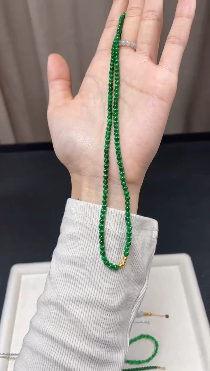 【闪购商品】翡翠套链未镶嵌一个  JK486