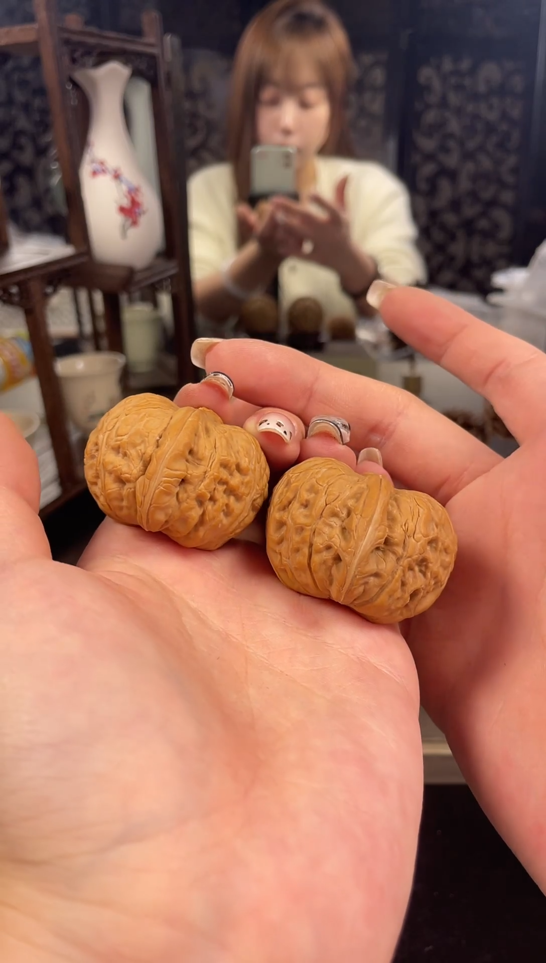 【闪购商品】文玩核桃把件平谷元宝42尺-7