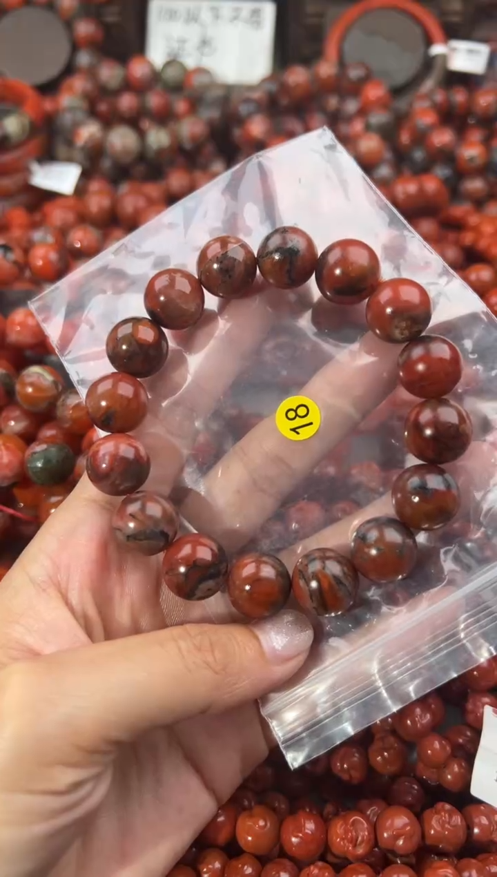 南红玛瑙手串未镶嵌14+