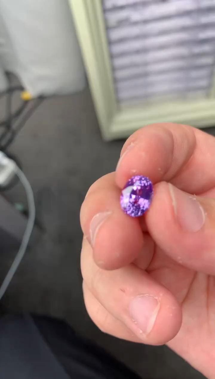 【闪购商品】彩色蓝宝石裸石未镶嵌5ct紫蓝宝