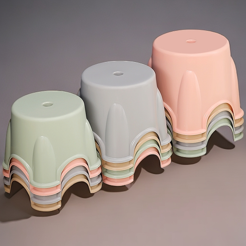 矮凳家用可爱小凳子客厅卡通耐用塑料凳幼儿园浴室防滑时尚小板凳