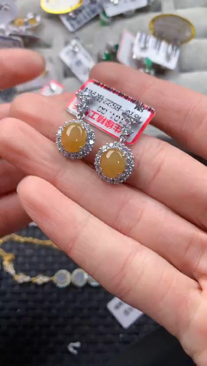 银S925镶嵌戒指翡翠888        2