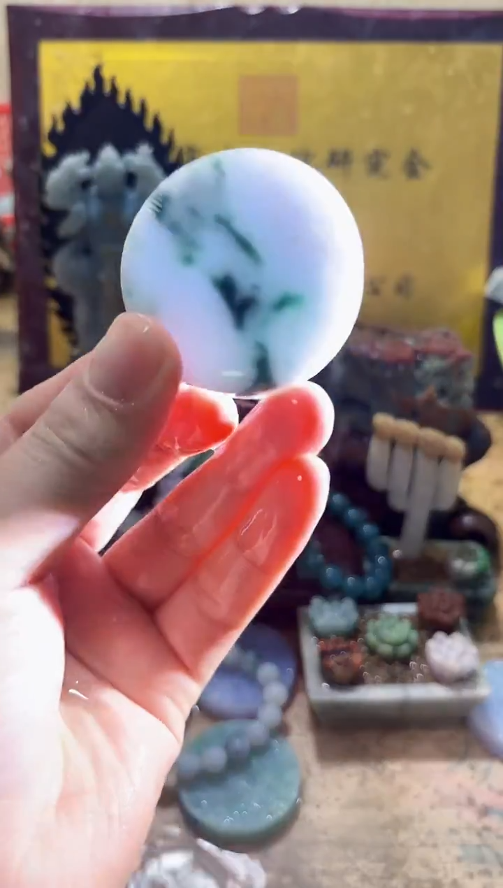 未镶嵌挂件翡翠A货常星8120