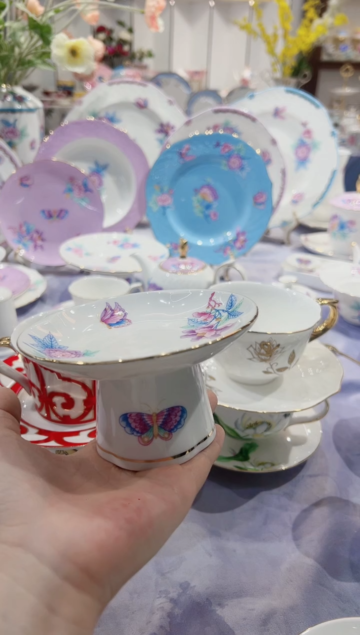 【闪购商品】骨瓷高脚碟