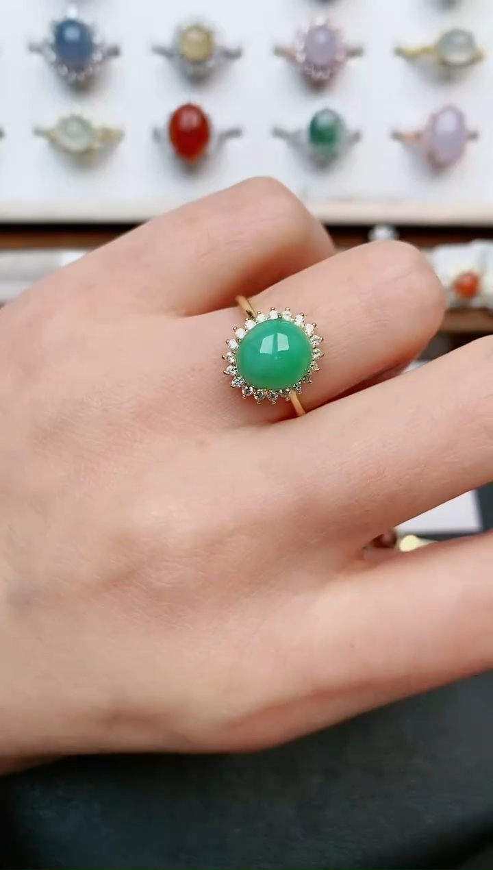 【闪购商品】翡翠戒指银S925镶嵌.....