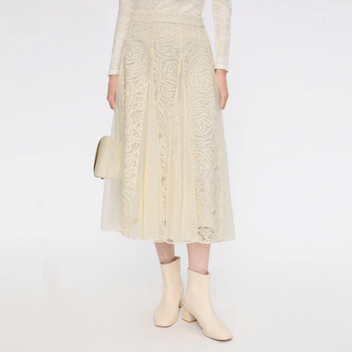 圣迪奥【温柔轻熟系列】秋季百搭法式春风半身裙S253Z1117