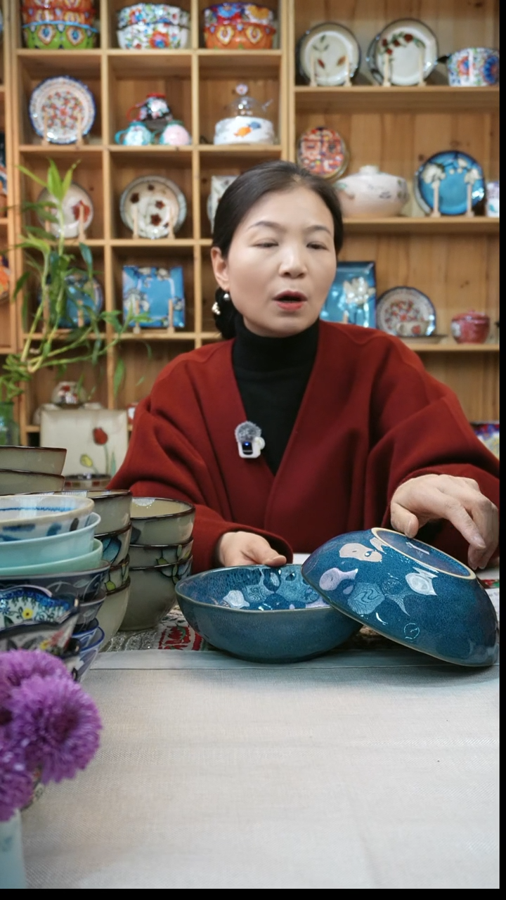 瓷片小可陶瓷一组2个