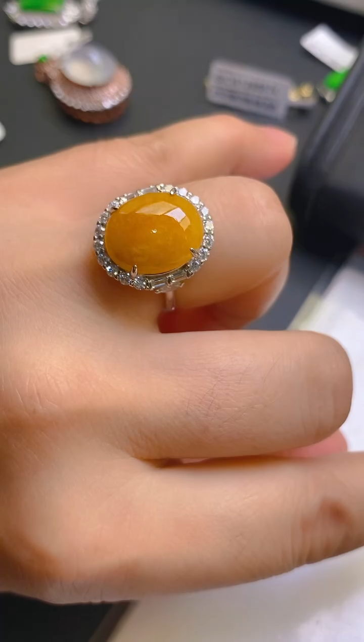 【闪购商品】翡翠耳饰银S925镶嵌天然A货翡翠1