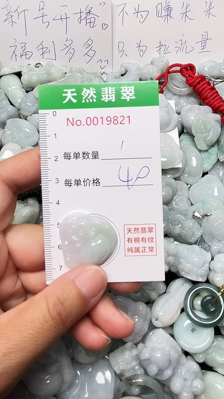 翡翠未镶嵌吊坠(不含链)9821