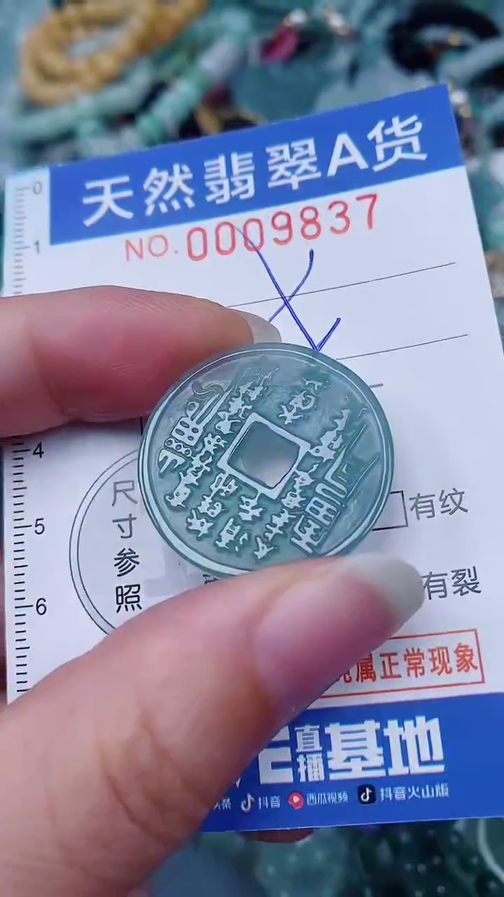 翡翠未镶嵌颈饰00009837