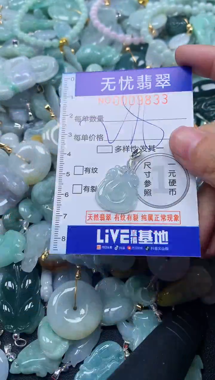 颈饰未镶嵌翡翠9833