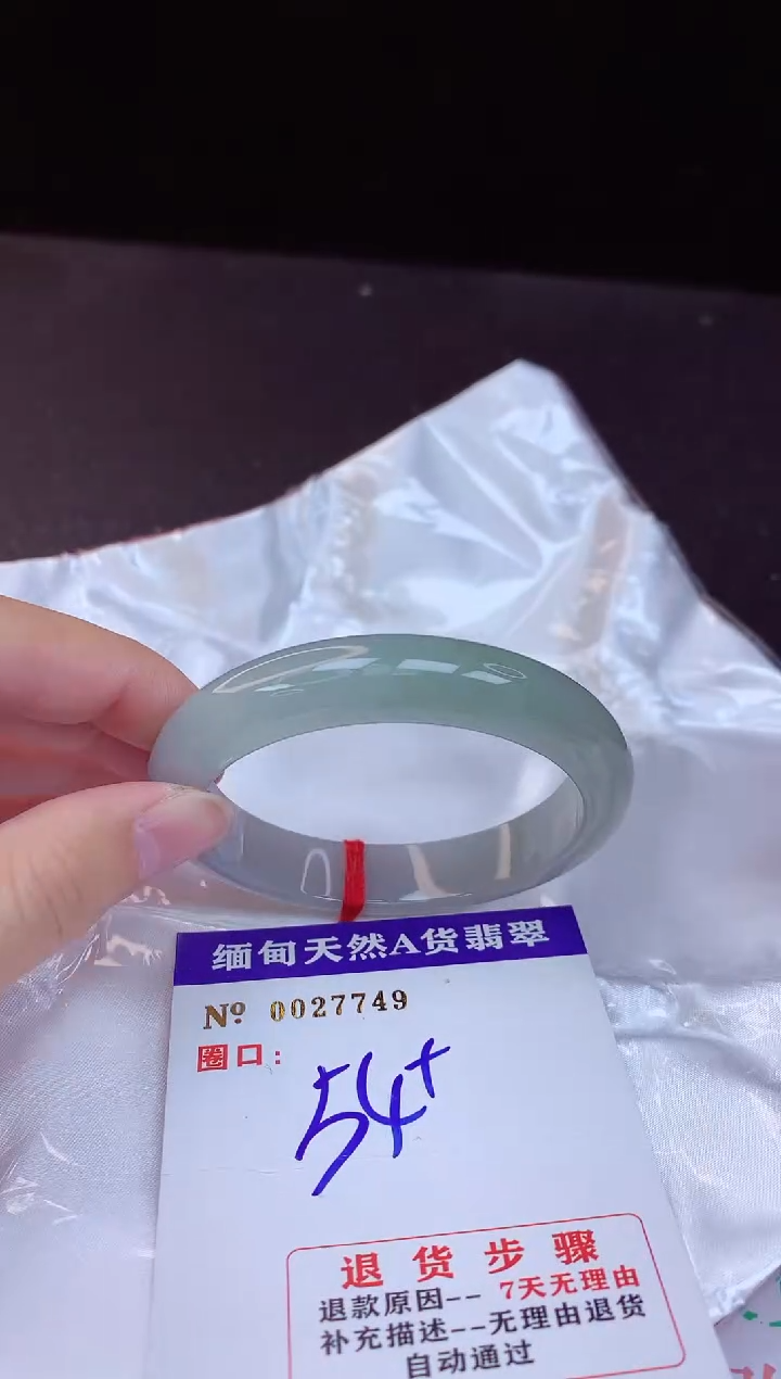 【闪购商品】翡翠手镯未镶嵌54+             