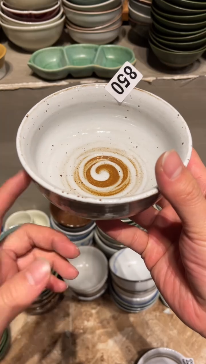 【闪购商品】瓷片850    白麻点小碗1个