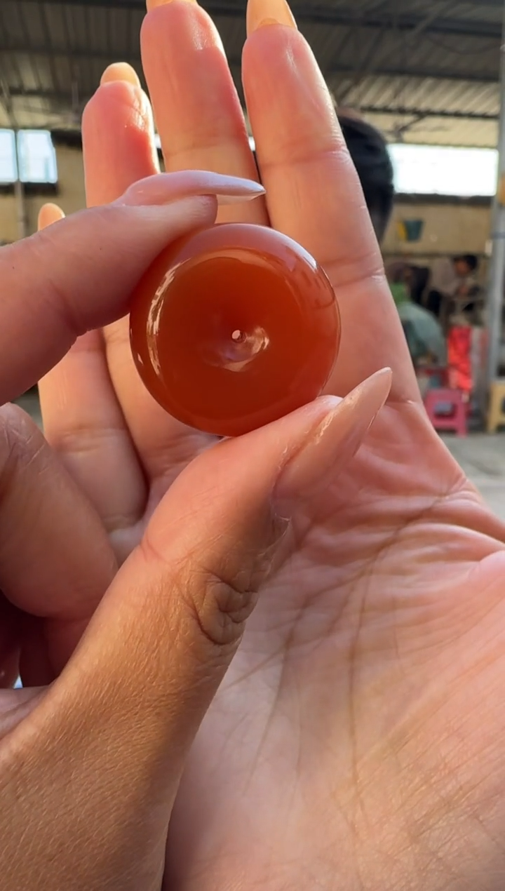 未镶嵌配饰南红玛瑙原矿无优化平安扣不保无纹无裂w