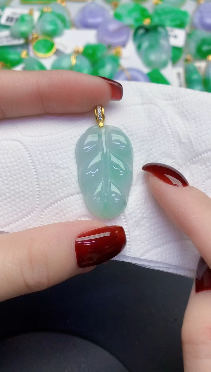 颈饰未镶嵌翡翠缅甸天然翡翠A货