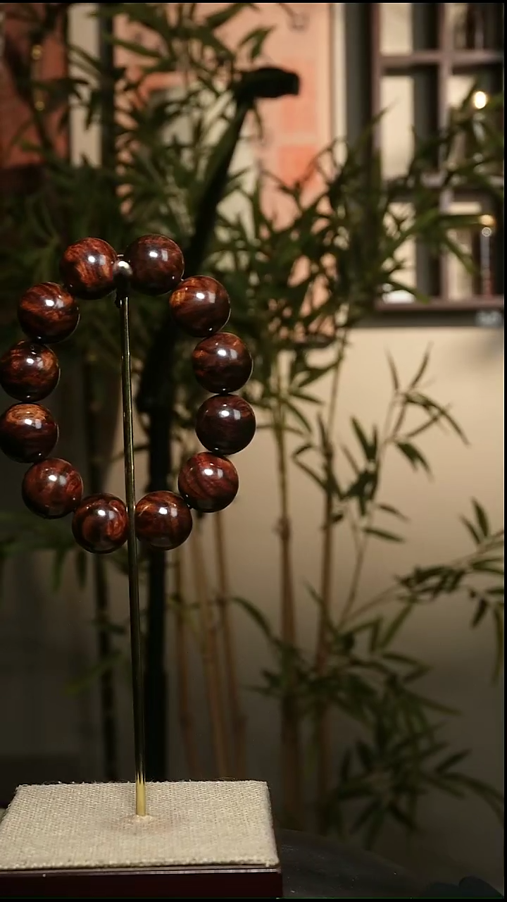 手串/手链黄花梨/降香黄檀海南黄花梨2.0cm芝麻点