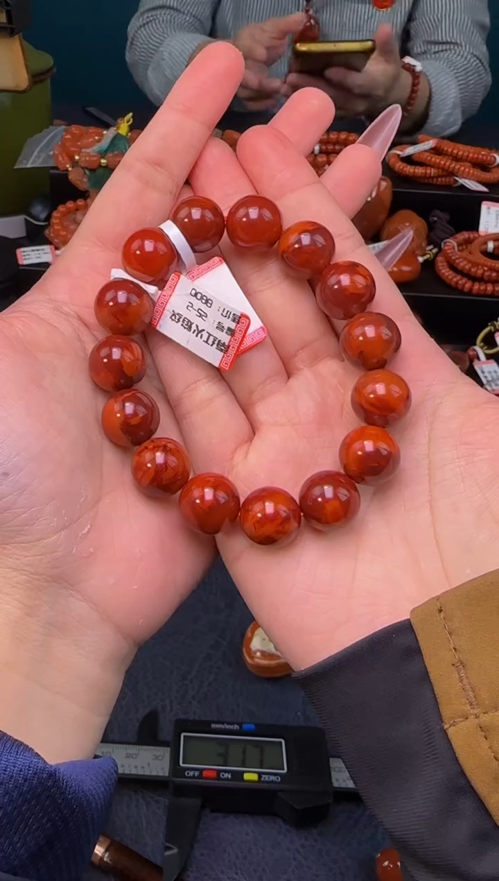 【闪购商品】南红玛瑙手串未镶嵌原矿无优化单圈14mm多样性发一