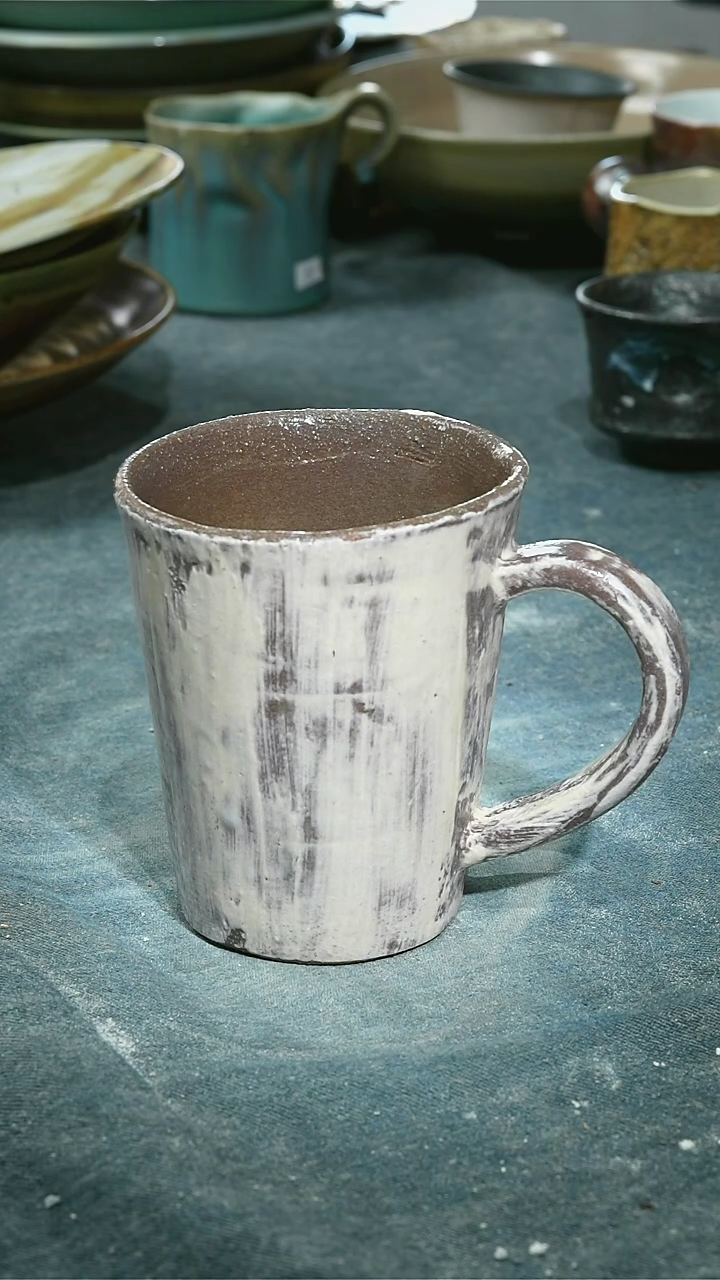 【闪购商品】碗浪鬼柴烧釉绘柴烧 杯