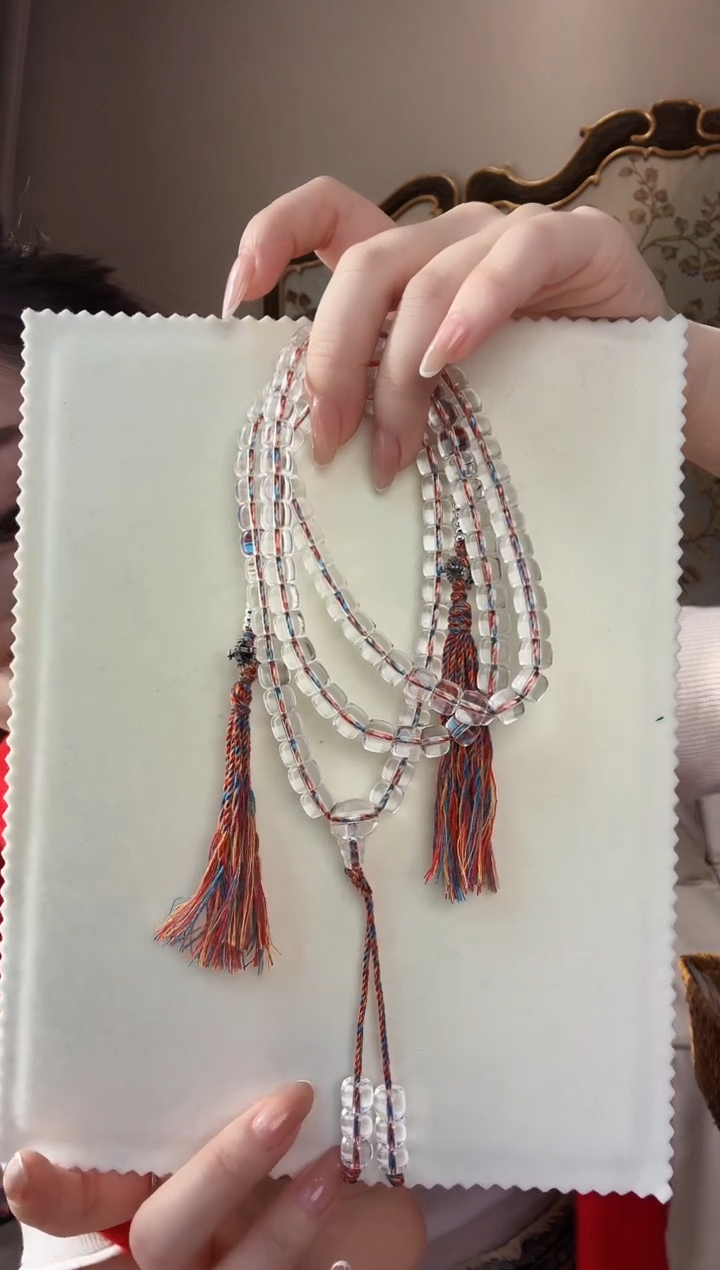 【闪购商品】水晶颈饰未镶嵌白水晶108链