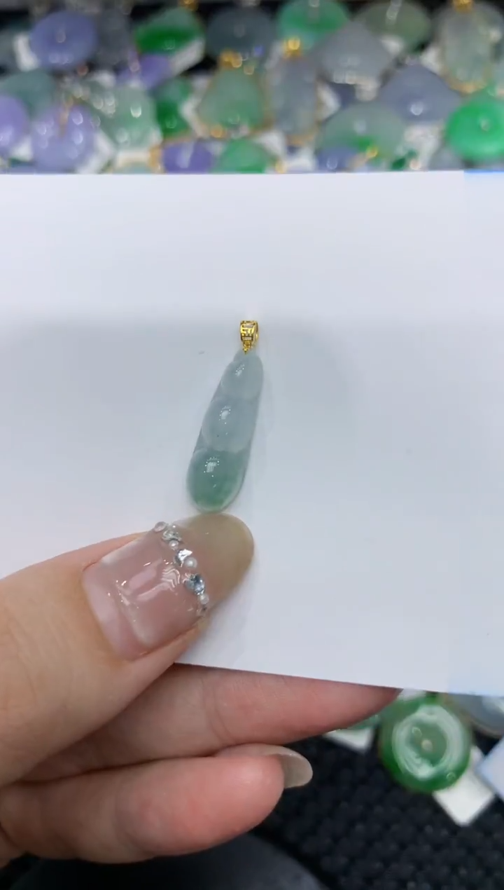 【闪购商品】翡翠颈饰18K金镶嵌222222222