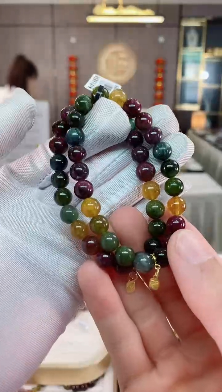 单圈手串8mm+未镶嵌碧玺（多样性发一条）xion