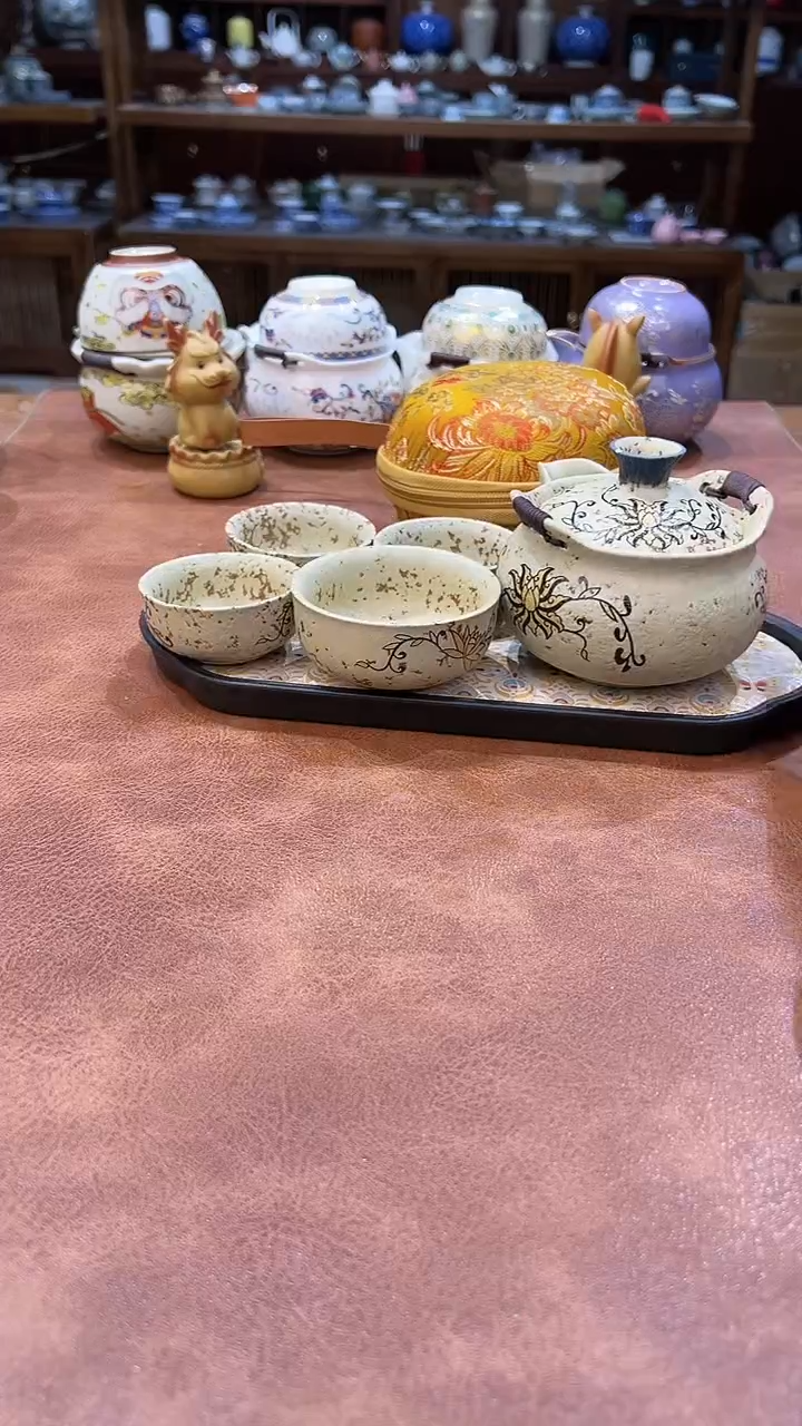 真的很便宜会开片的旅行茶具