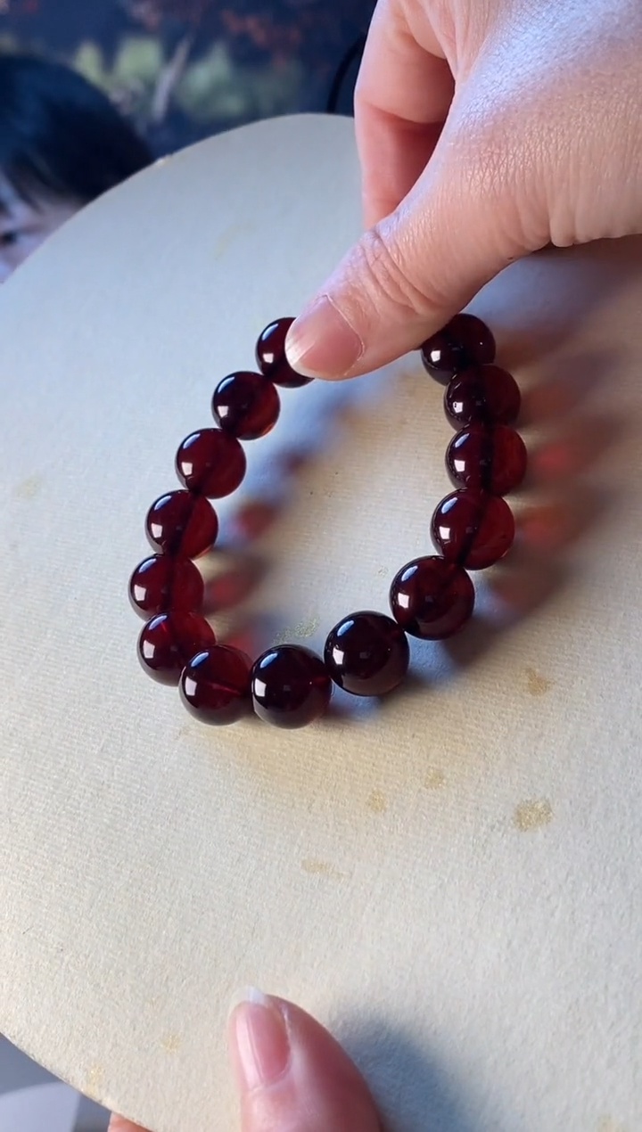 【闪购商品】琥珀颈饰未镶嵌血珀手串12+00000
