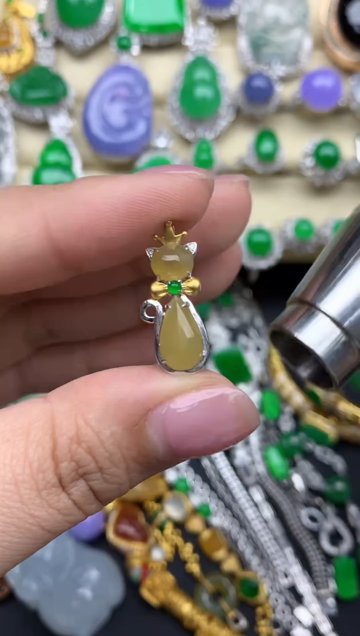 【闪购商品】翡翠颈饰18K金镶嵌227-中国好珍宝