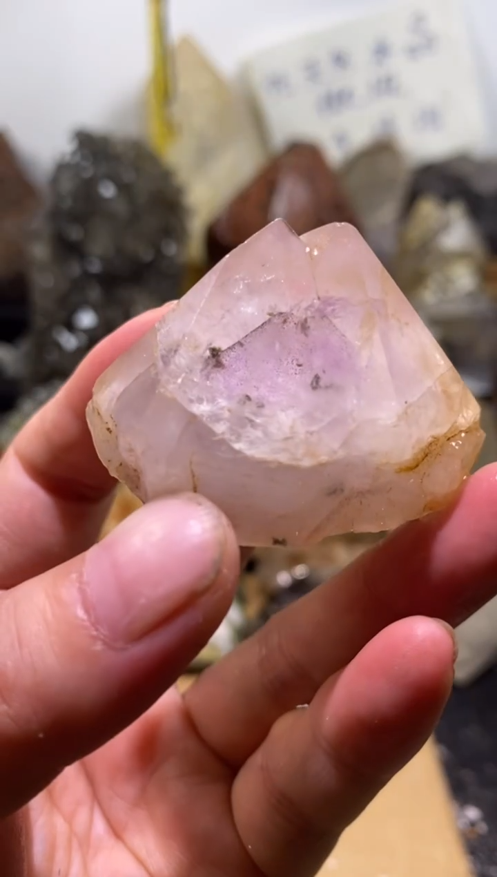 水晶珠宝半成品未镶嵌21号超七紫隐山花园