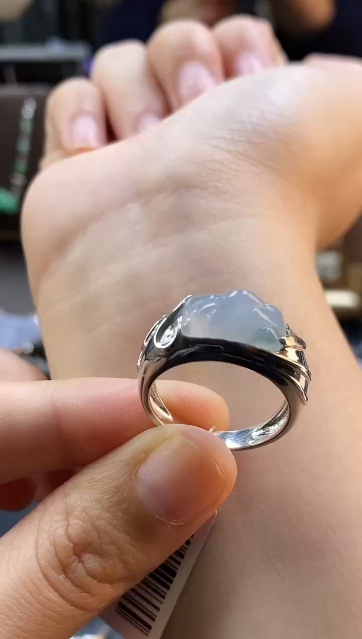 颈饰银S925镶嵌翡翠18159