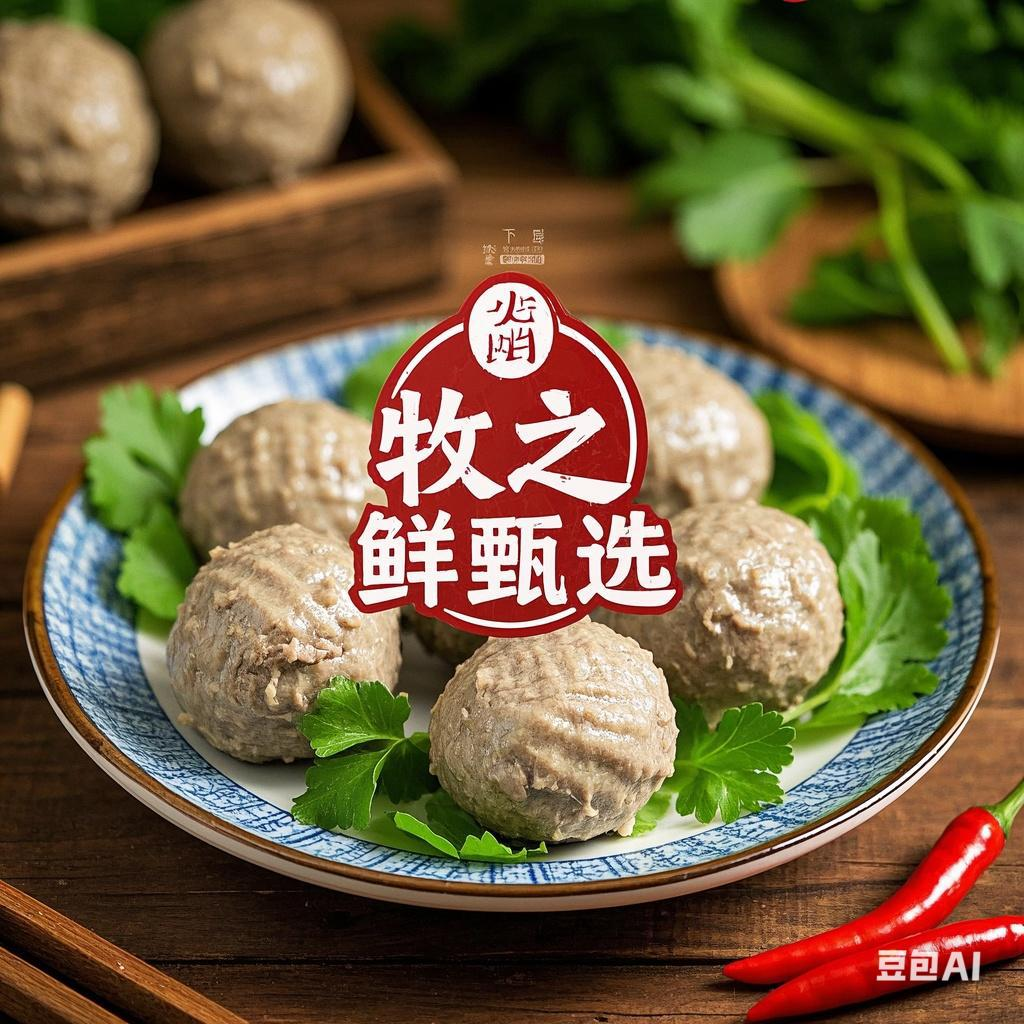 新鲜潮汕牛肉丸牛筋丸