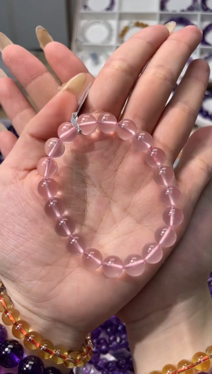 【闪购商品】水晶手链未镶嵌星光粉9m+