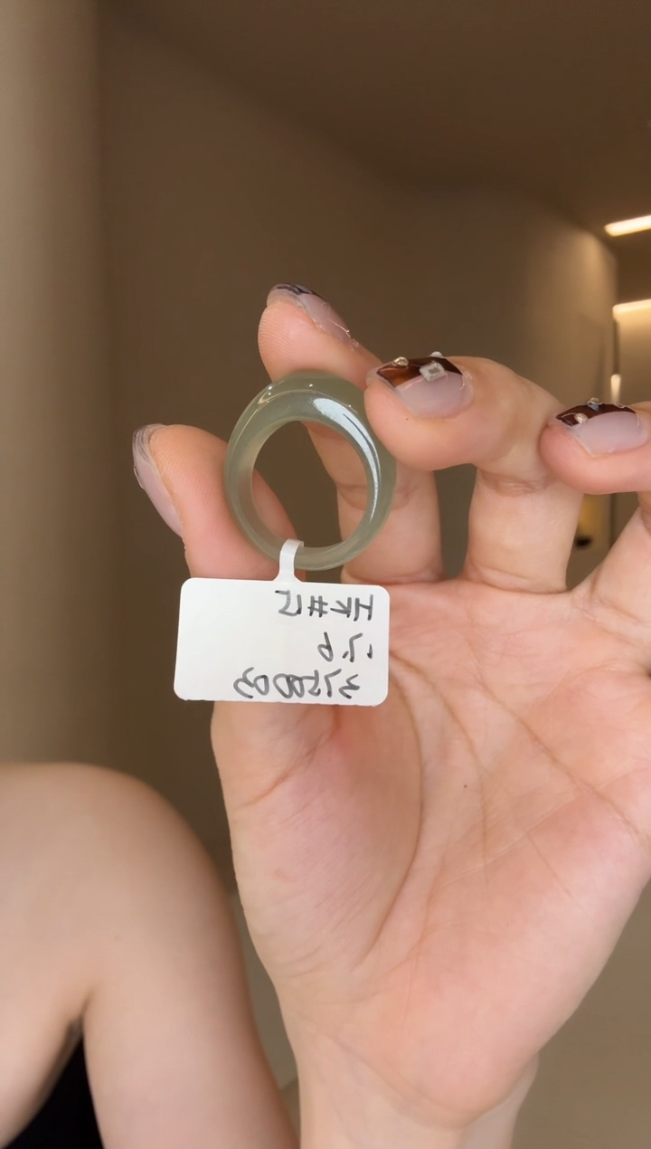 【闪购商品】和田玉戒指未镶嵌15码绿馒头