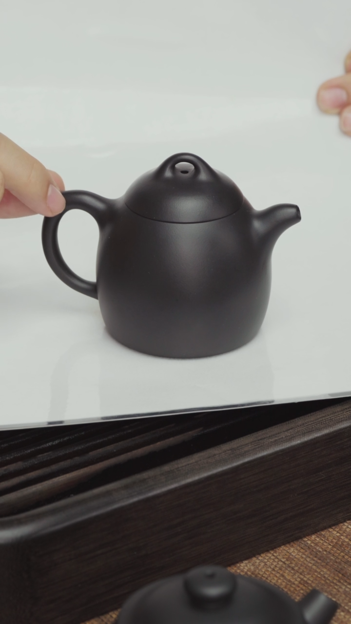 【闪购商品】紫砂茶壶紫泥-秦权-还原烧