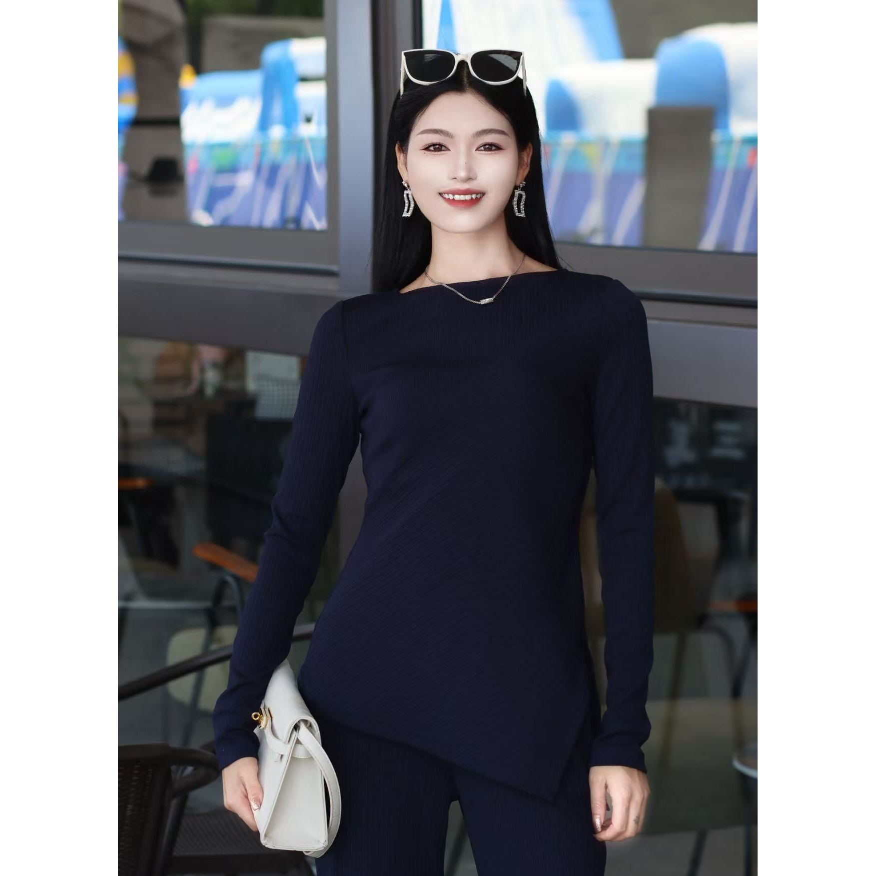 GIRDEAR/哥弟130099 新款休闲百搭长袖t恤圆领长袖