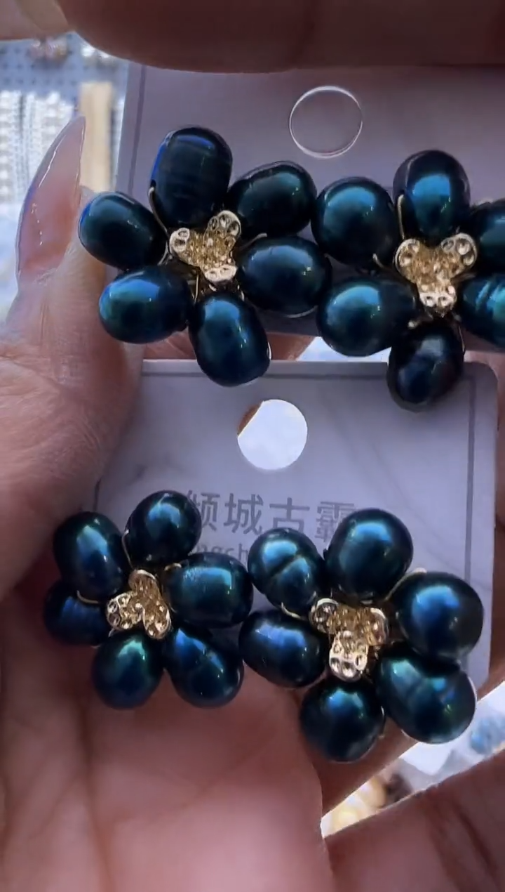 【闪购商品】淡水珍珠耳饰银S925镶嵌84